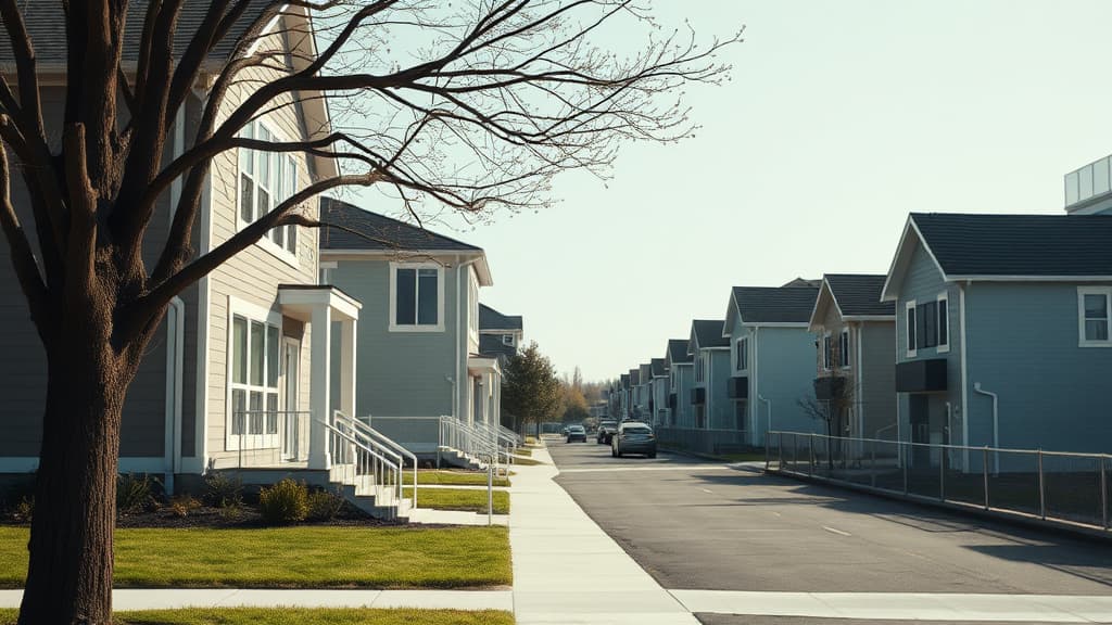 Modern suburban homes representing markets with strong equity growth potential